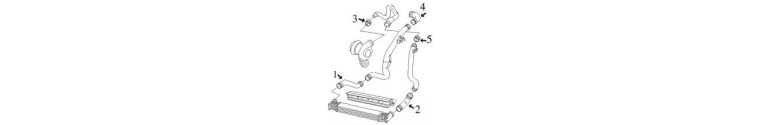 Circuit air Haute pression GALAXY intercooler turbo Sharan 1.9 Diesel, moteurs Tdi entre 9/1995 et 2/2000 Circuit air Haute pression GALAXY intercooler turbo Sharan 1.9 Diesel, moteurs Tdi entre 9/1995 et 2/2000